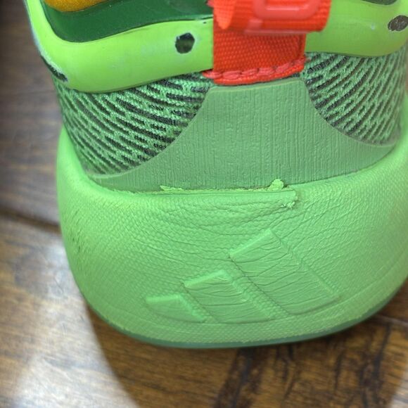 Adidas Lightstrike Pro Shoes Mens Size 9.5 Neon Green‎ Orange DON Basketball